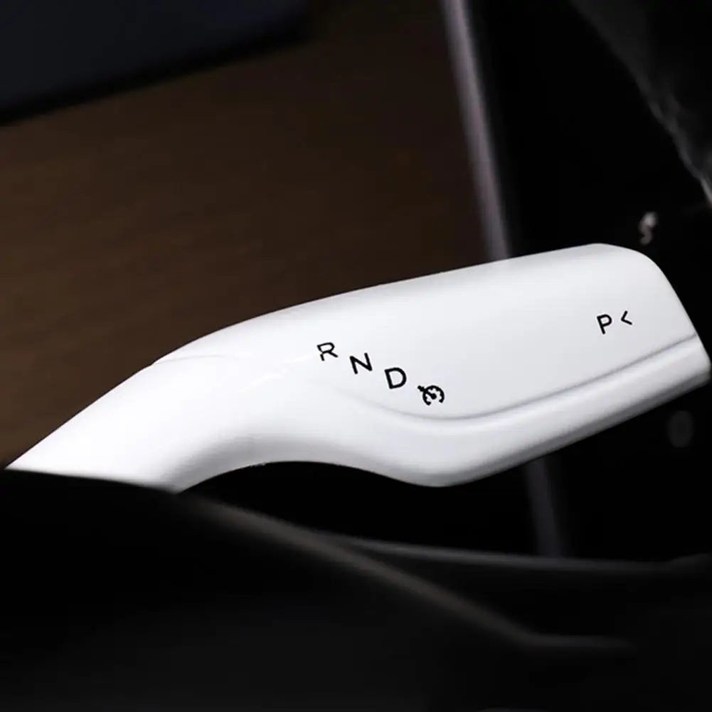 

Precise Fit Gear Lever Cover Steering Rod Cover for Car Stylish Abs Carbon Fiber Steering Lever Covers for Tesla Model 3 Y Easy