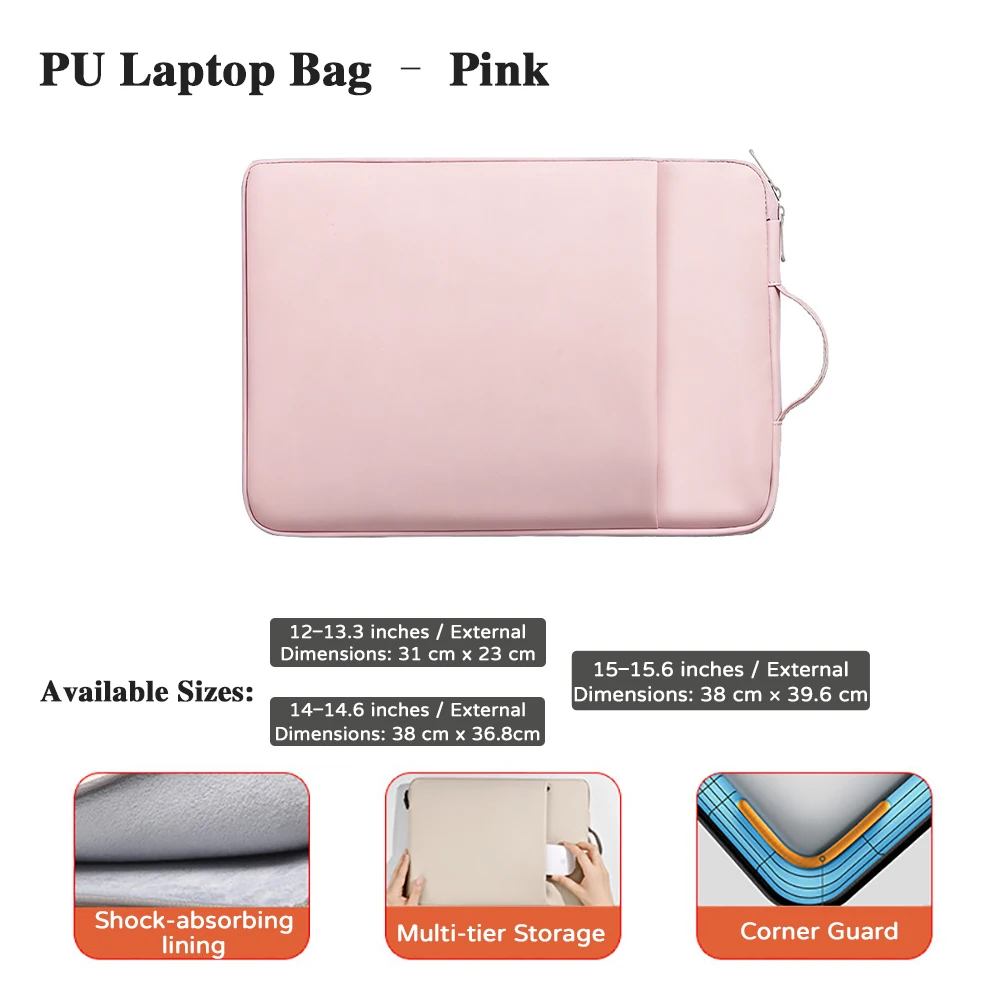 Business Laptop Bag Case Shoulder Tote Bag Notebook Bag Briefcase For 13 15.6 Inch Macbook Air Pro HP Huawei Asus Dell Handbag