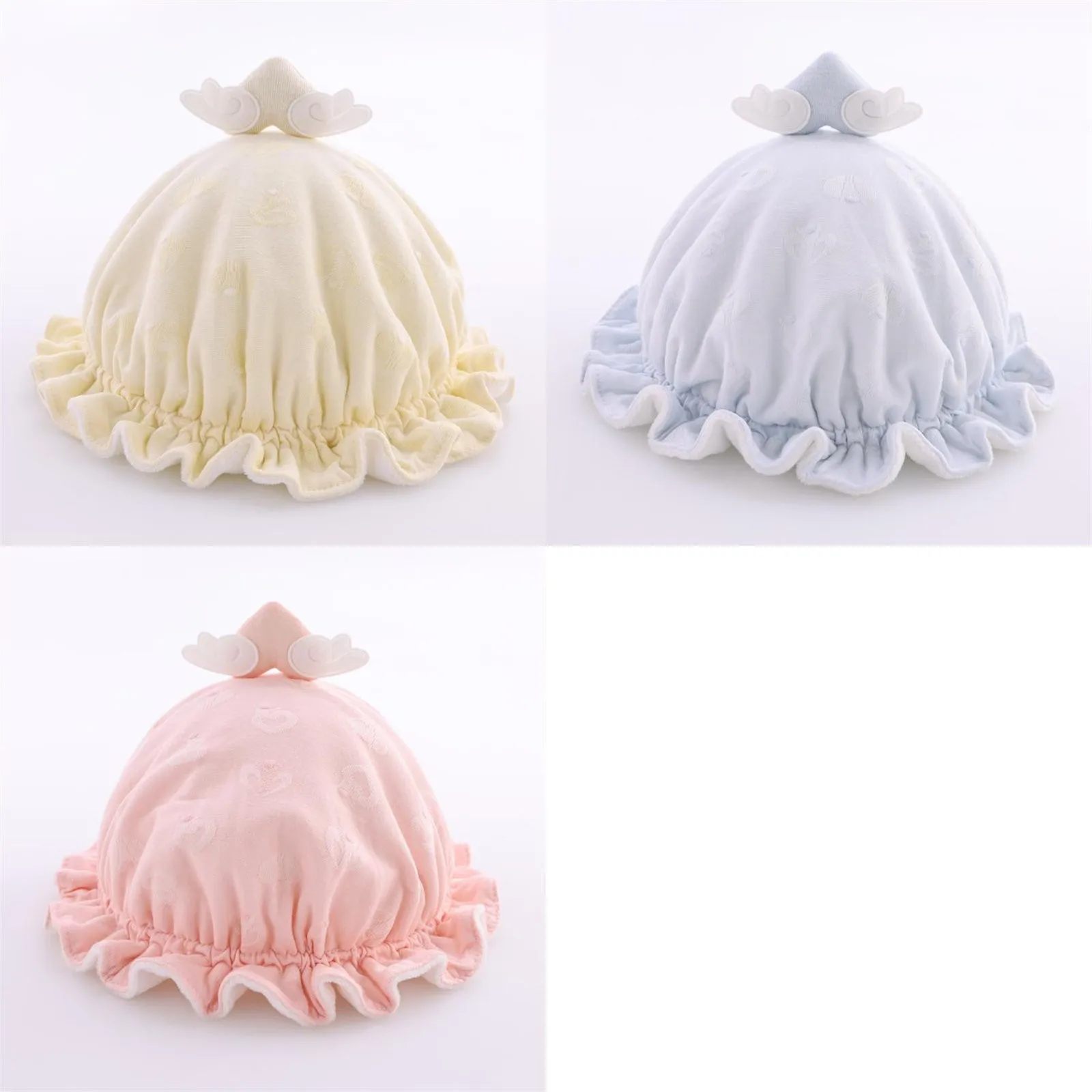 

Newborn Baby Girl Boy Plush Bucket Princess Hat Heart Fleece Drawstring Ruffle Warm Soft Caps Winter Infant Child Accessories