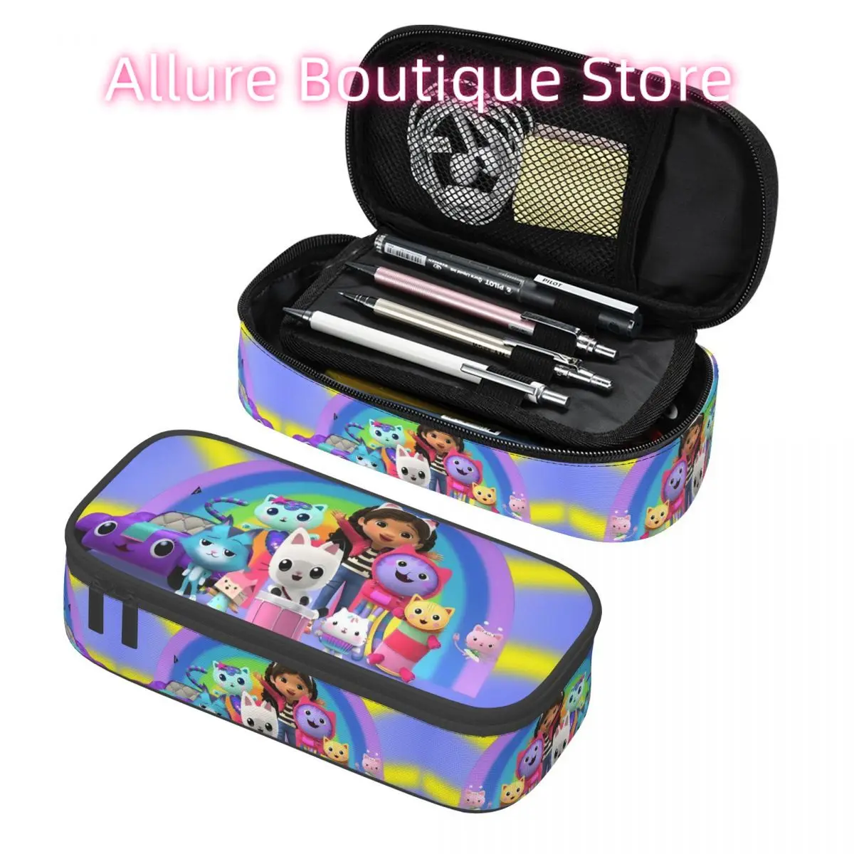 

Пользовательские G-Gabbyes D-Dollhouses Kawaii пенал для мальчиков и девочек большая емкость Радужная сумка-карандаш школьные принадлежности