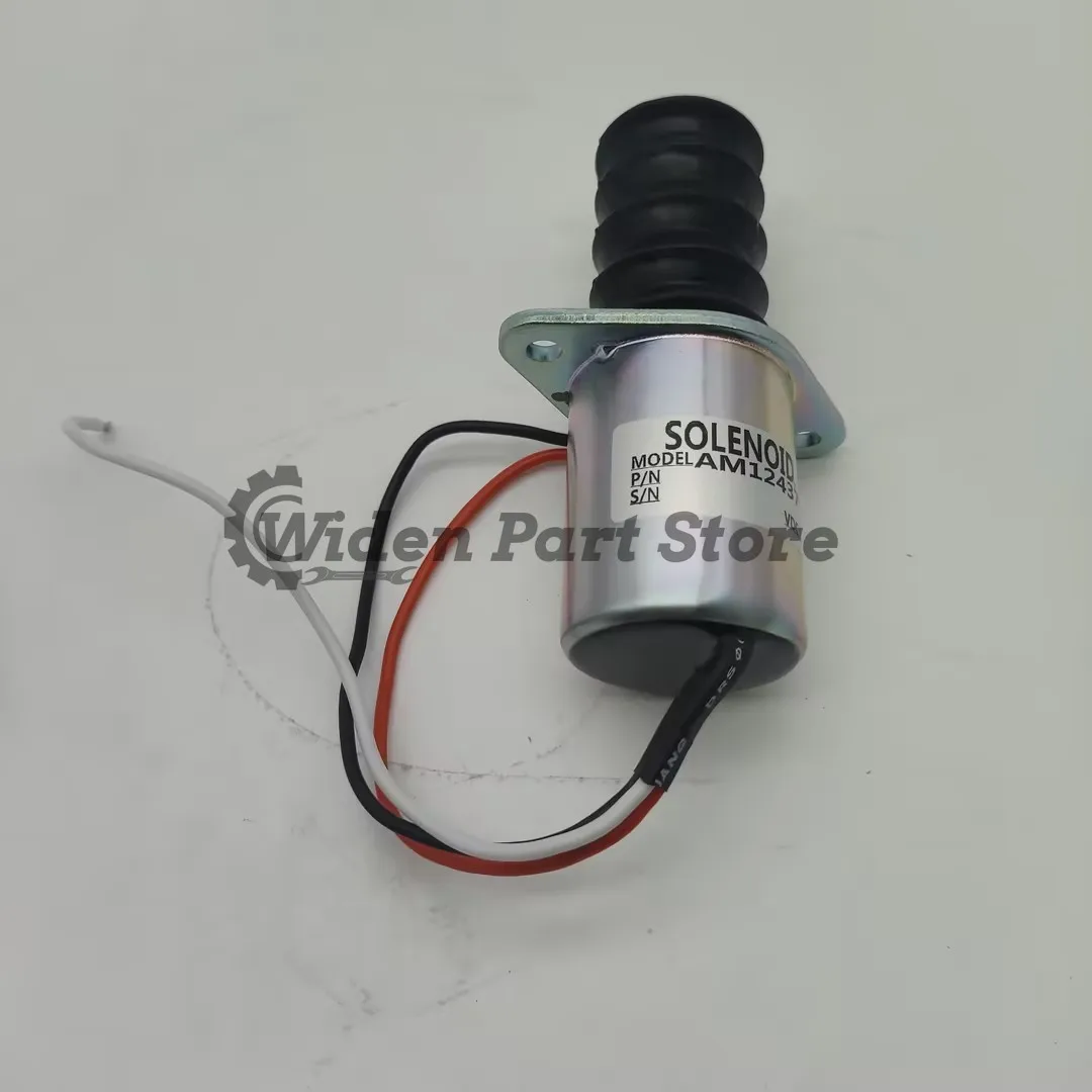 AM124379 AM124377 AM103337 Fuel Shut Off Solenoid Fit for John Deere 332 430 415 455 F915 F925 F935