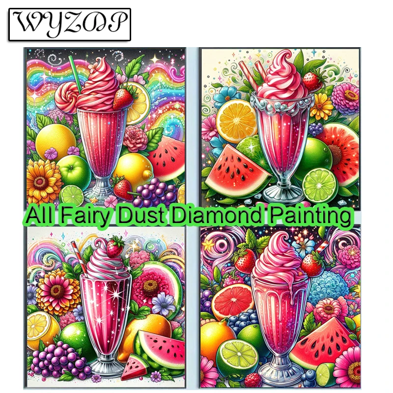 

Набор для алмазной живописи «фруктовое мороженое», полностью квадратная вышивка крестиком, кристаллы с кристаллами AB, 100% фея, diy100%