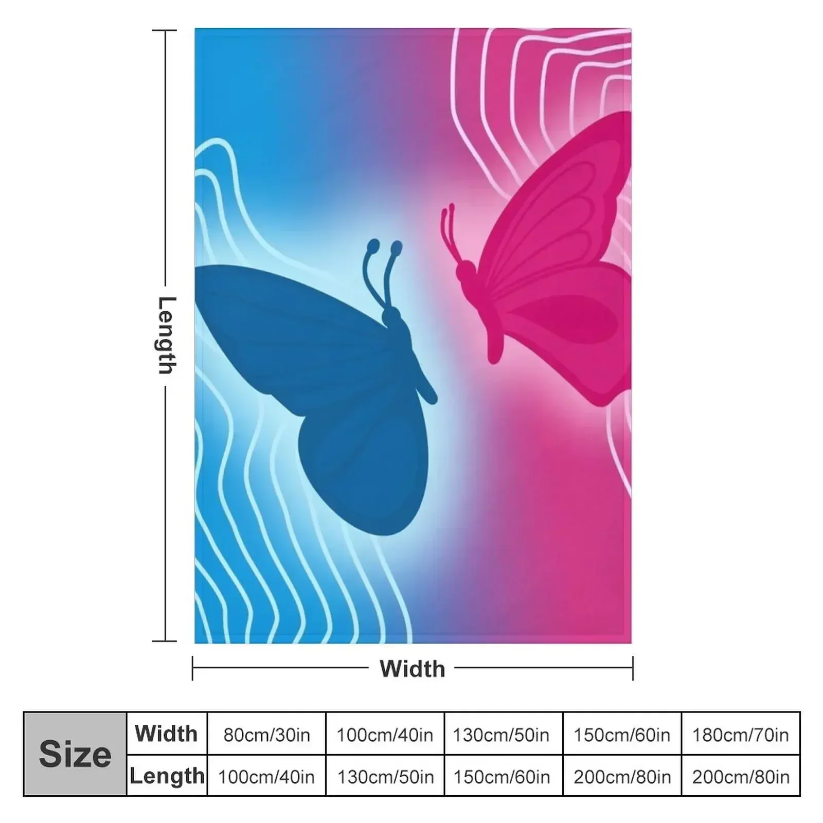Hades and Persephone Butterflies Throw Blanket Furry Hairy Moving christmas gifts Sofa Thins Blankets