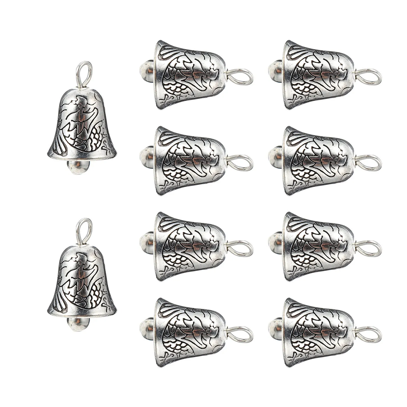 

20pcs Bell Pendant Accessories Vintage Alloy DIY Jewelry Crafts Hanging Ornaments Necklace Bracelet Earrings Collocation