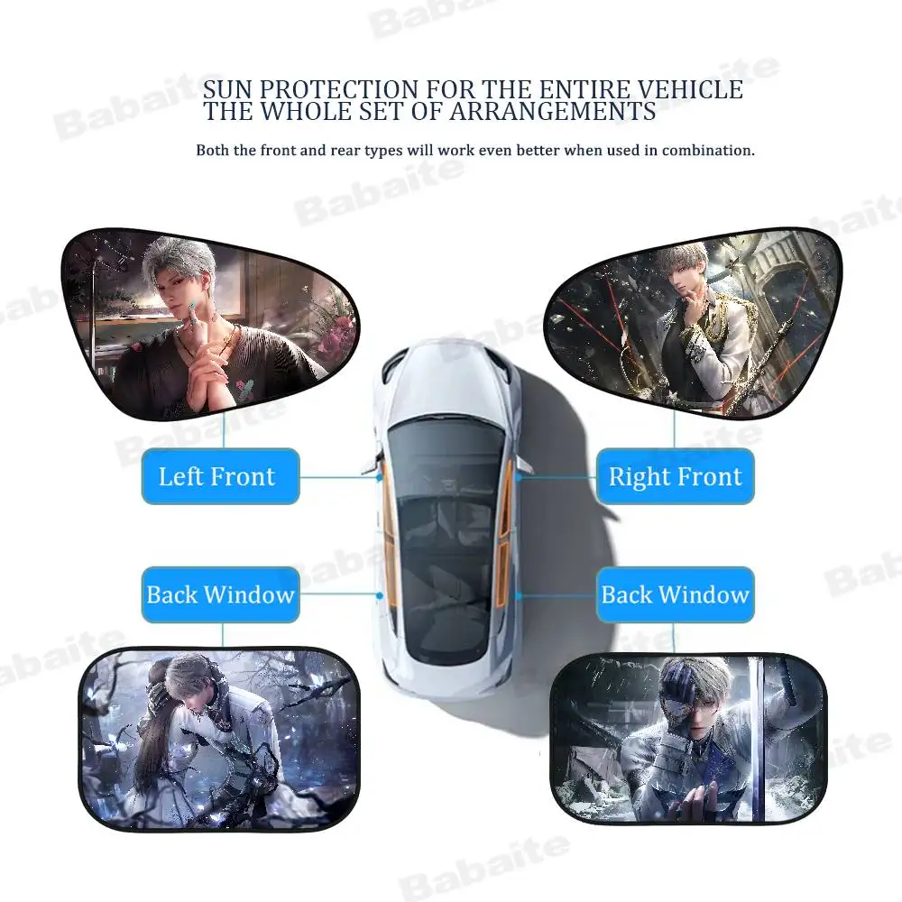 

Игра LOVE AND D-DEEPSPACE Автомобильный солнцезащитный козырек на боковое окно Солнцезащитная пленка Ткань Солнцезащитный козырек Защита от ультрафиолета Занавеска на окно Автомобильный солнцезащитный козырек