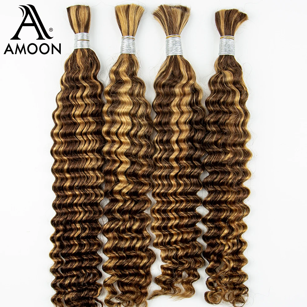 

Amoon B​oho Braids Human Hair Deep Water Hair Braiding Extensions No Weft for Women