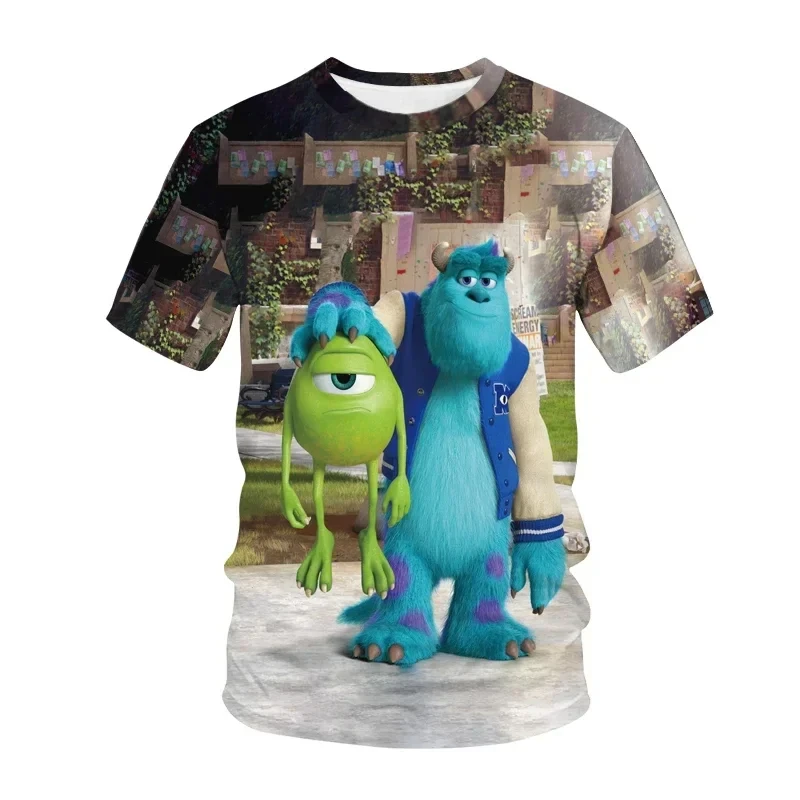 Summer Monsters Inc 3D Printed Men\'s T-shirt Children Casual Short Sleeve T-shirts Funny Kids Tees TopKids Boys Tees Tops