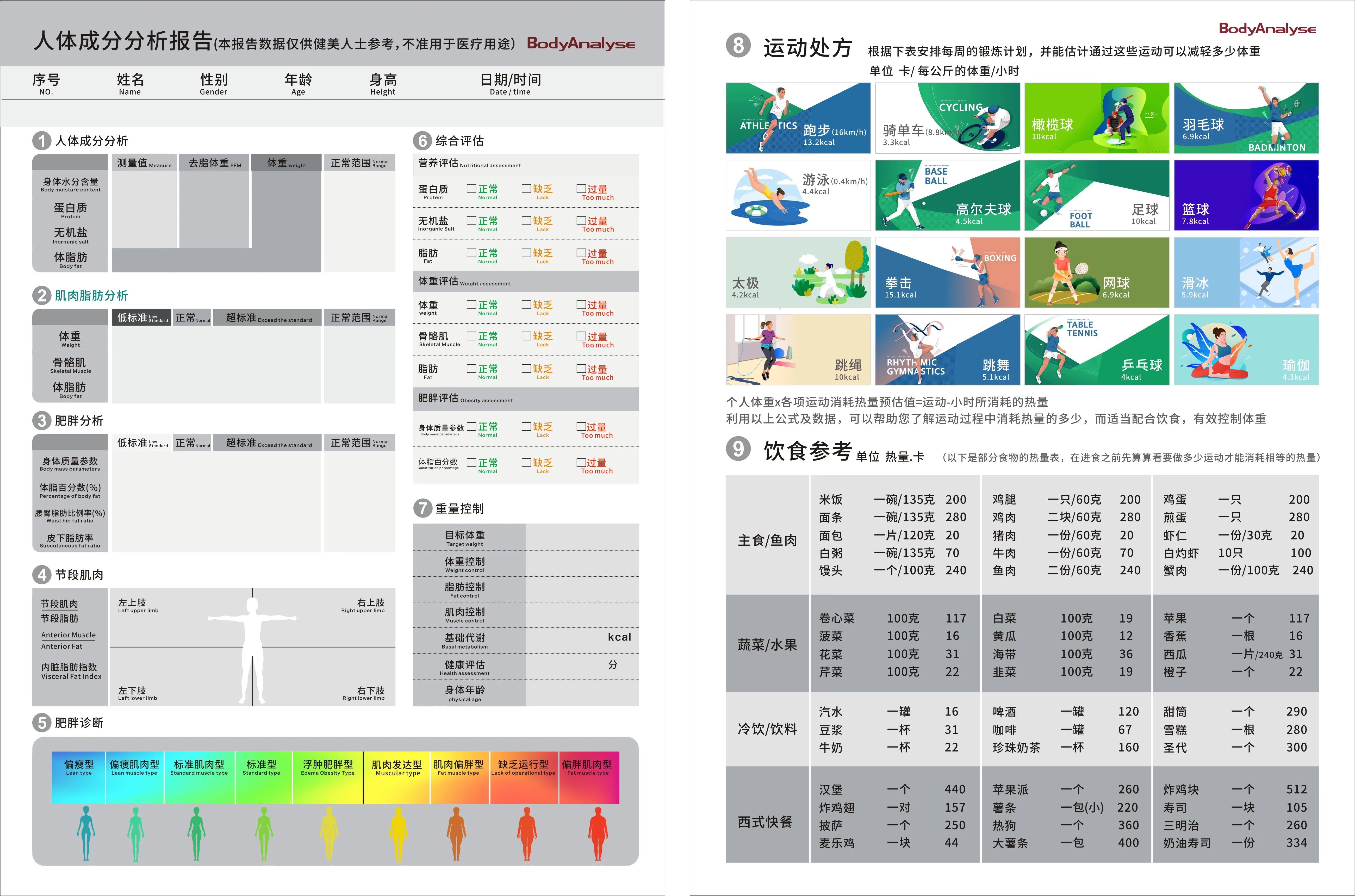 New Technology Body Composition Monitor Body Composition Analyzer Inbodi Body Composition Analyzer