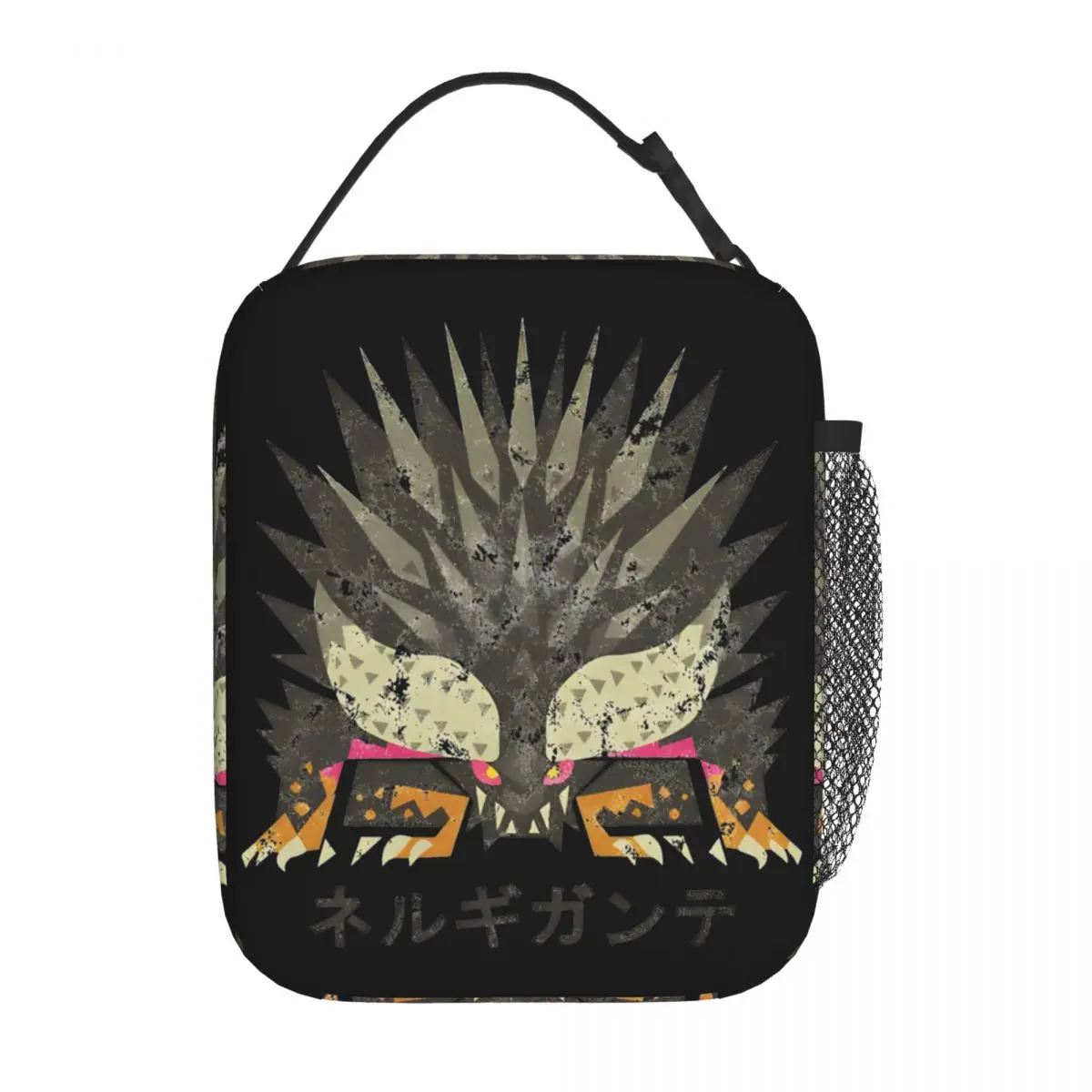 

Monster Hunter World Nergigante Kanji Icon Thermal Insulated Lunch Bag game Portable Bento Box Thermal Cooler Food Box