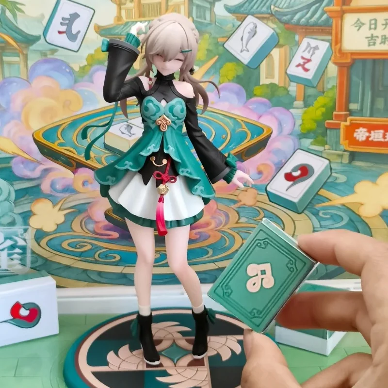 

Original 14cm Myethos Gift Honkai: Star Rail Game Qingque Anime Fiugre Kawaii Cartoon Character Desktop Decoration Toy Gifts