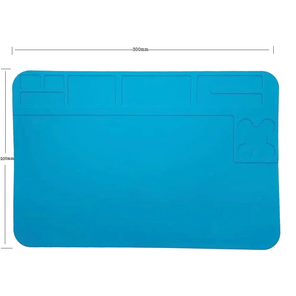 ใหม่ล่าสุด 30*20 ซม.แบบพกพาความร้อนฉนวนกันความร้อนซิลิโคน Pad โต๊ะบํารุงรักษาแพลตฟอร์มสําหรับโทรศัพท์มือถือ BGA บัดกรีซ่อม
