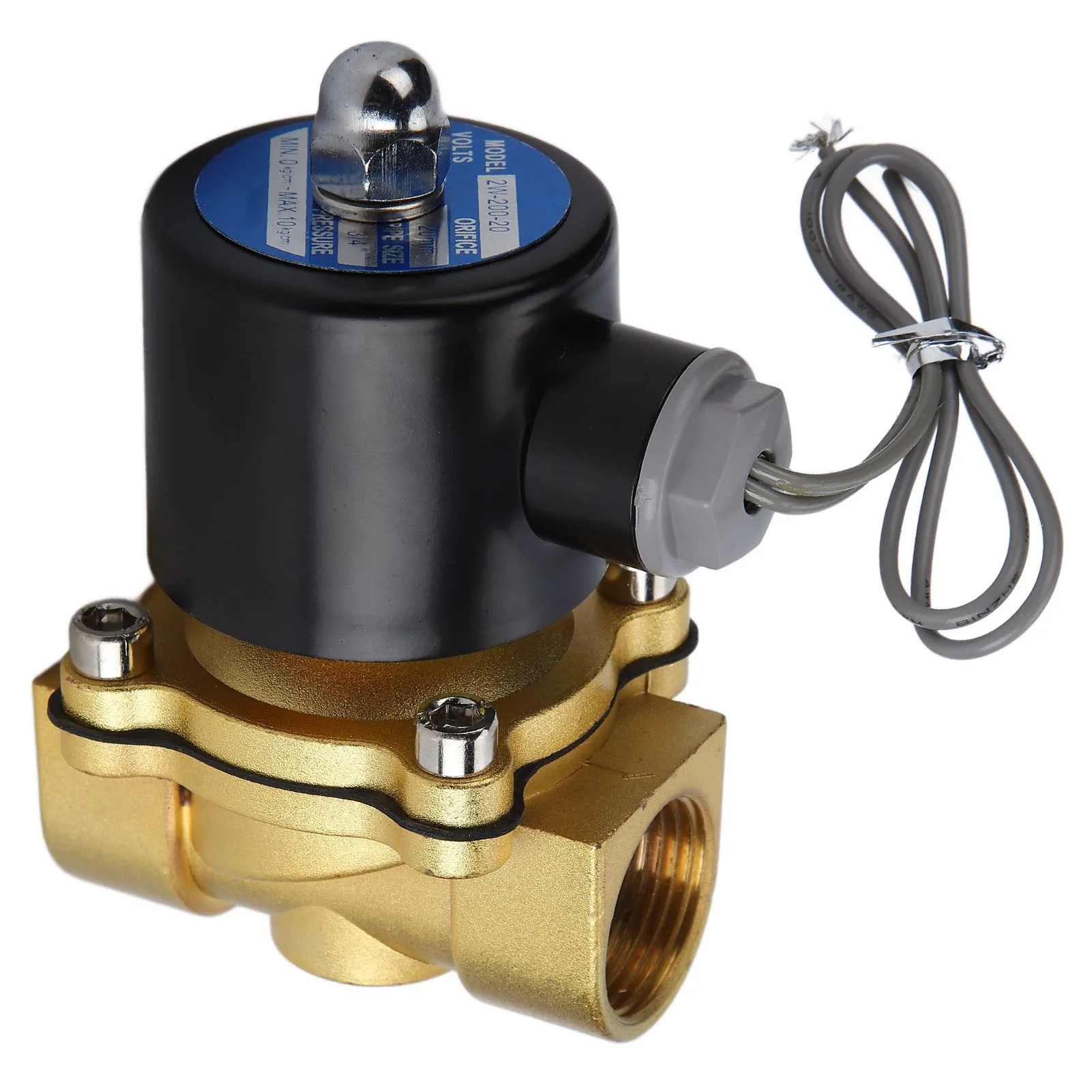 Brass Electric Solenoid Valve Sensitive Response Normally Colsed Air Valve for Automation EquipmentDC24V