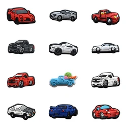 Dijes de zapatos de coches para Crocs, accesorios para niños, alfileres para niños, insignias para niñas, decoraciones para Jeans, hebilla, accesorios para zapatos