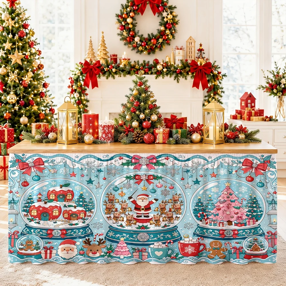 Winter holiday snowball design - Comfortable home decoration for dining room, living room, kitchen, coffee table, sofa