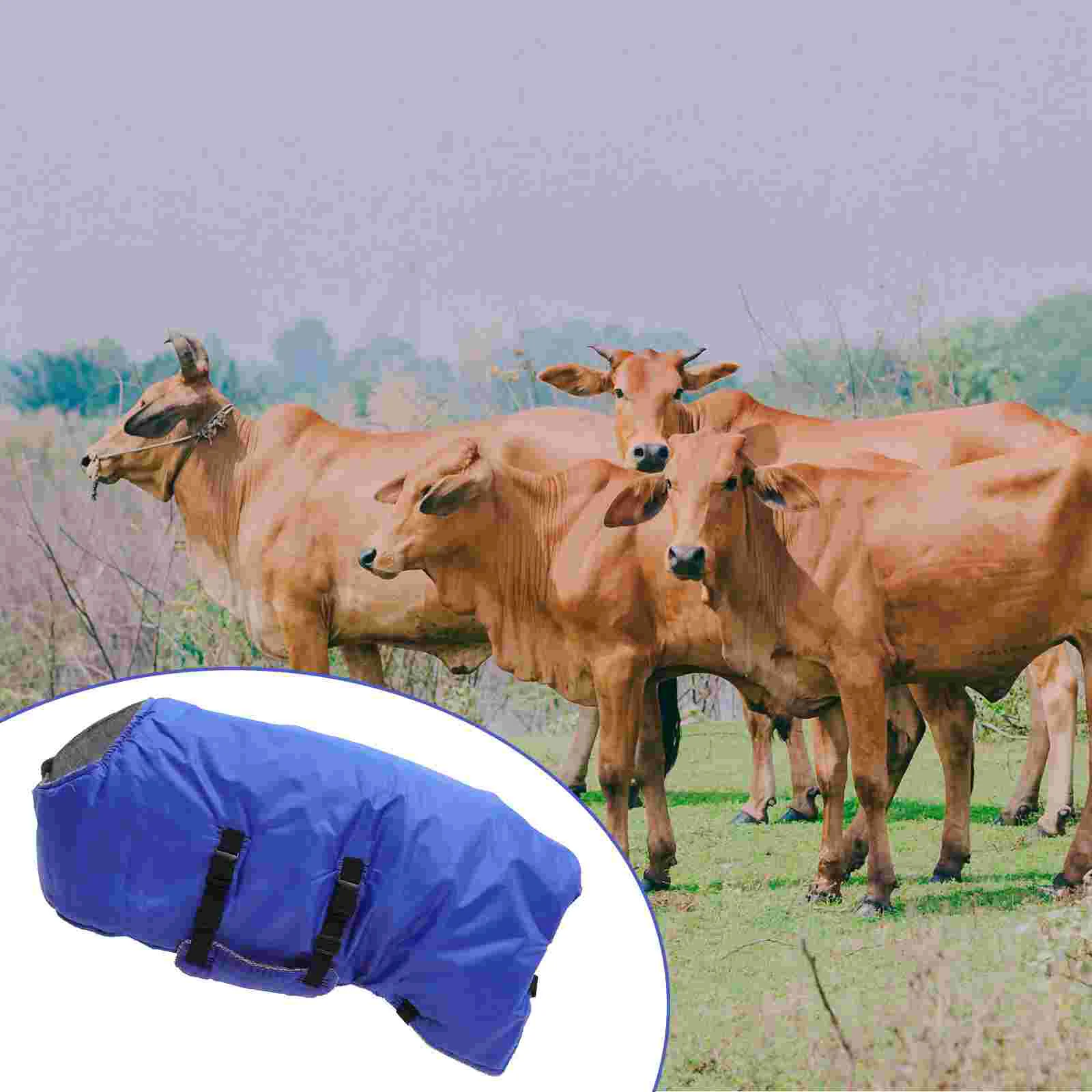 Chaleco de pantorrilla Ropa de invierno Ropa de animal cálida para pantorrillas Ranch Abrigo de franela Cabra