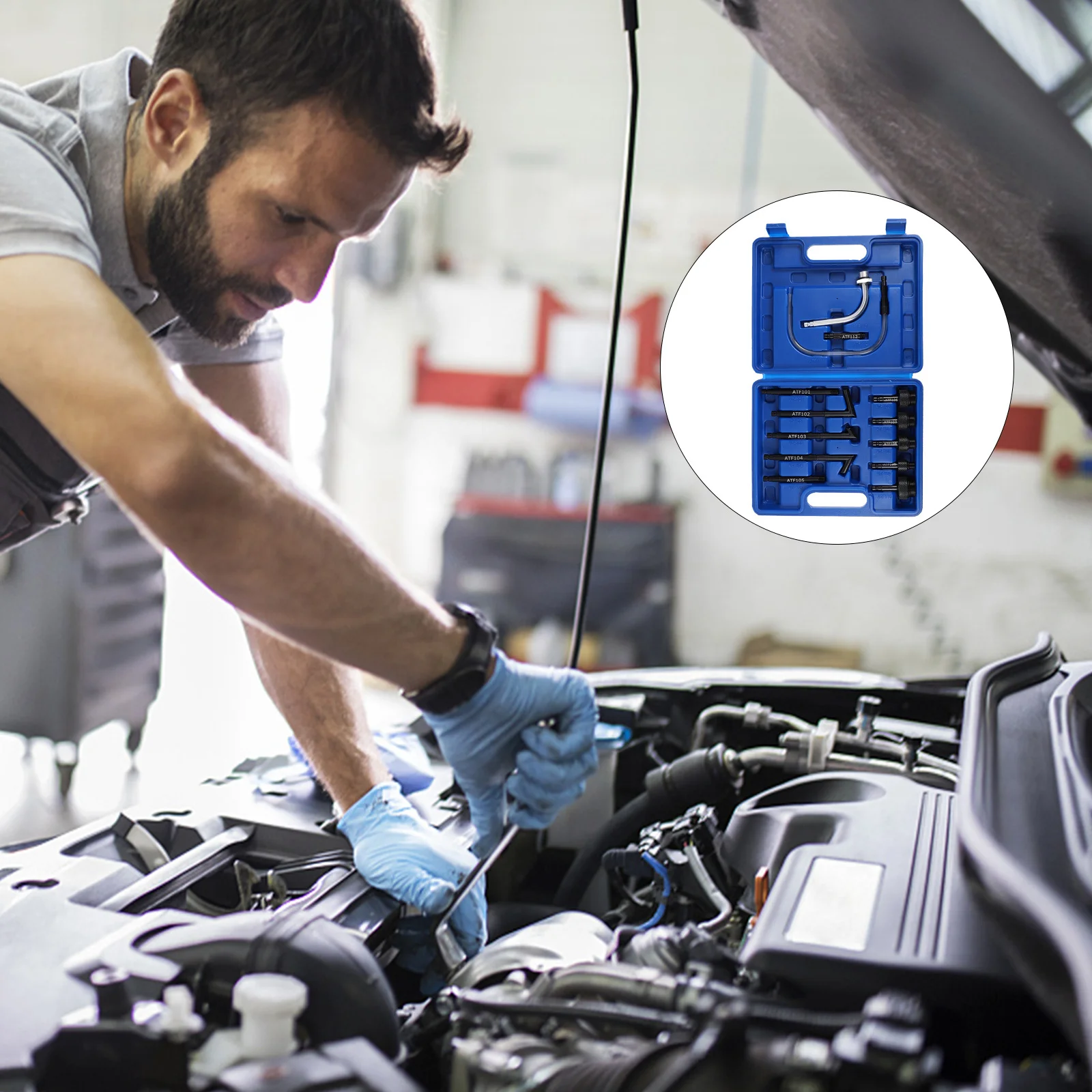 

1 set 1 Set Transmission Fluid Adapter Steel Oil Fill Connector For Manual Automatic Durable Corrosion Resistant Use