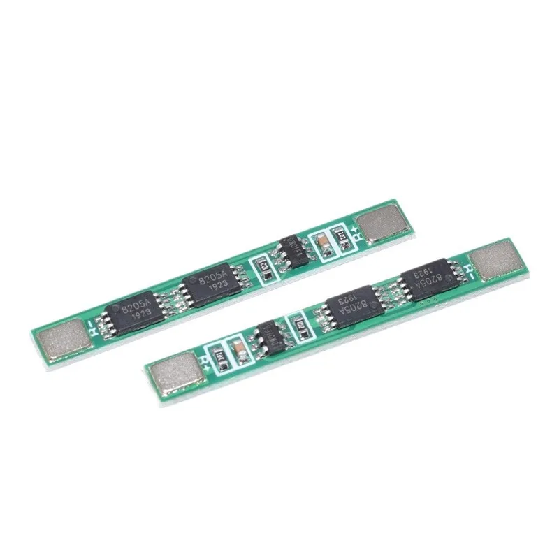 10pcs 37V 18650 Lithium Battery Protection Board Dual MOS Spot Welding Polymer Module Parallel 5A Overcurrent