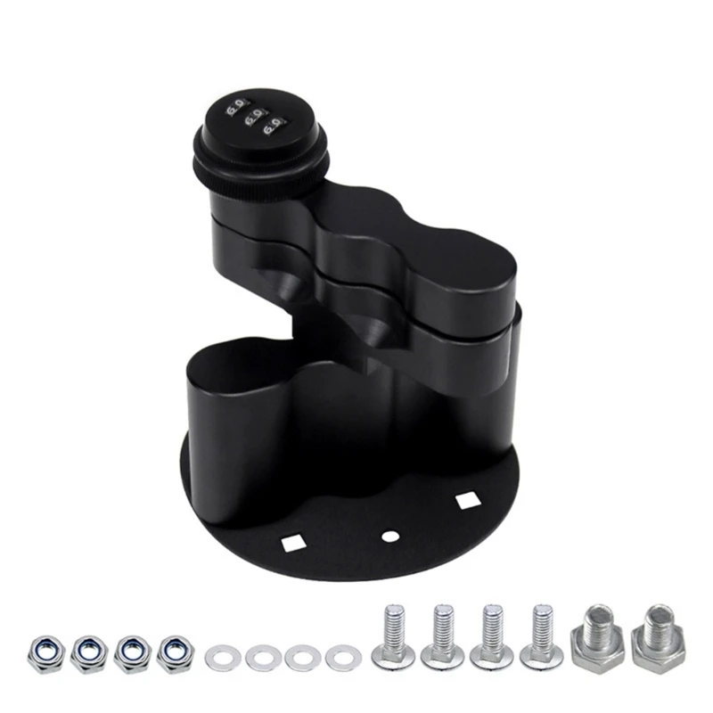 Fuel Containers Jugs Rack Backing Plate Base with Password Theft Proof Lock Secure Holder Fit for Motorbikes Automobiles