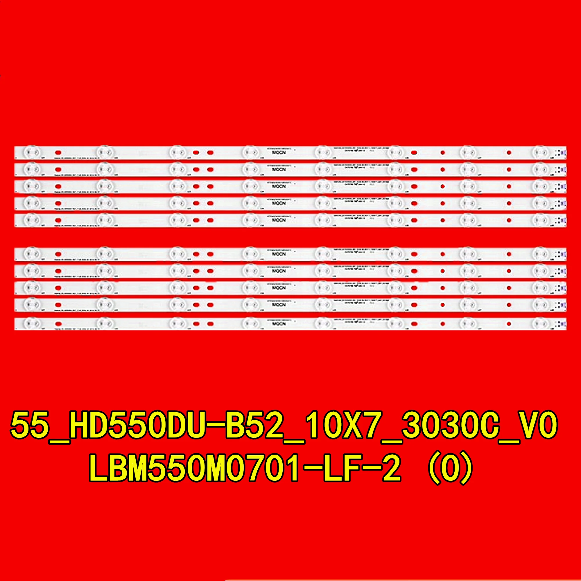 Tira LED para 55H8C, 55K3300UW, H55M3000, H55M3300, HE55K3300, H55MEC3350UK, LC-55LBU591C, LC-55LB591U