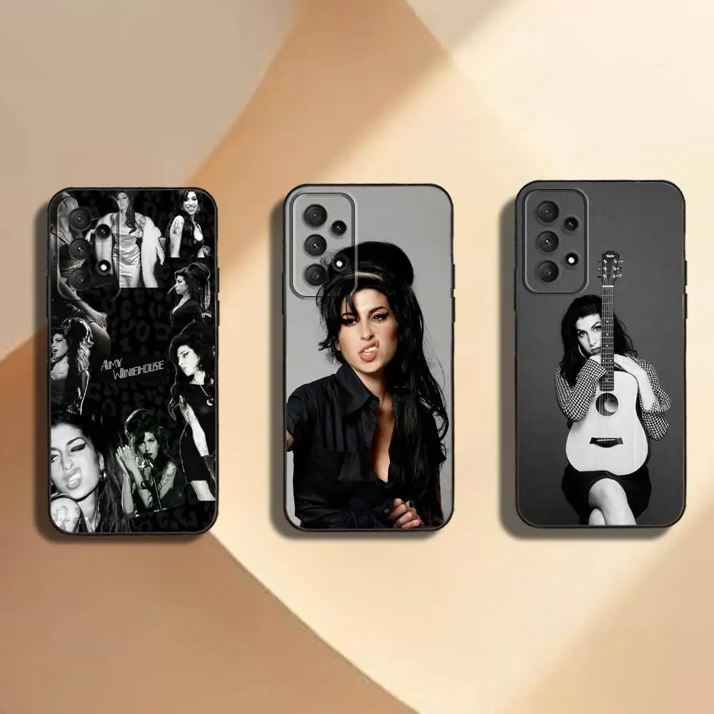 

A-Amy W-Winehouse Singer Phone Case For Samsung Galaxy A13,A21s,A22,A31,A32,A52,A53,A71,A80,Soft Black Shell