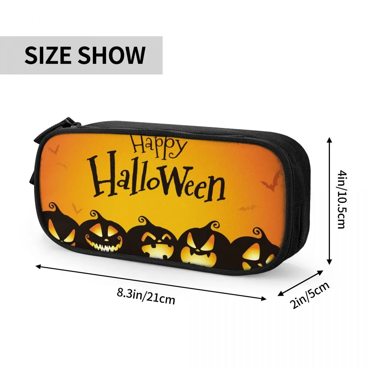 Fashion Prepare Yourself For Halloween Night Pencil Case Pencil Box Pen Box for Student Big Bags School Supplies Stationery