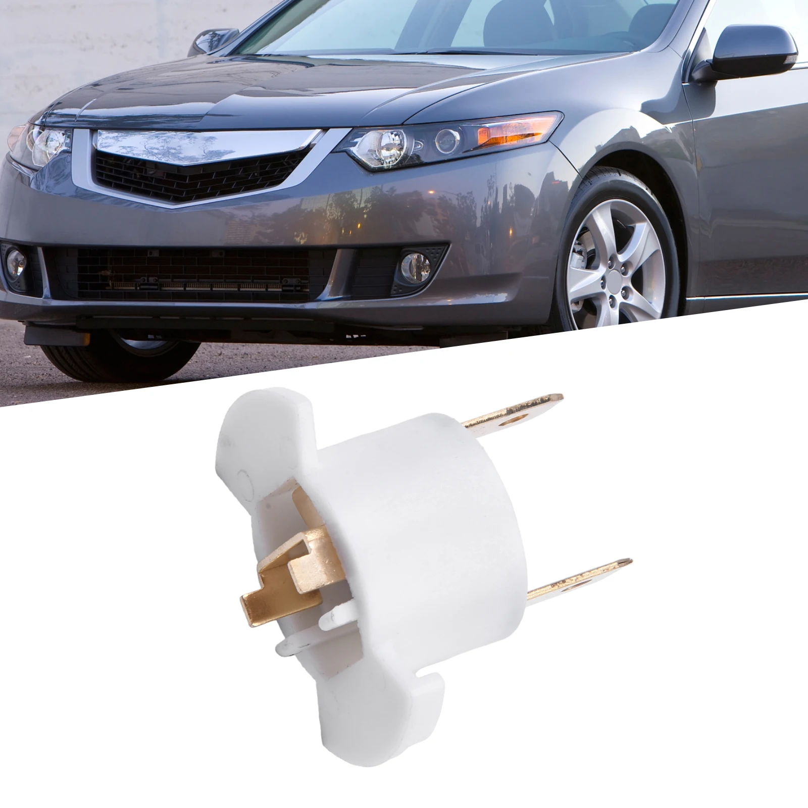 

H1 Halogen Headlight Bulb Socket Holder For For CR-V For Prelude For Acura 1Pc Headlight Socket Holder Accessories