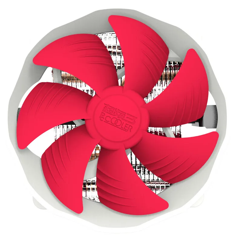 pccooler وحدة المعالجة المركزية برودة مبرد الهواء 4 أنابيب الحرارة PWM 4pin 120 مللي متر معالج المروحة LGA1700 1151 1200 AM5 AM4 برودة