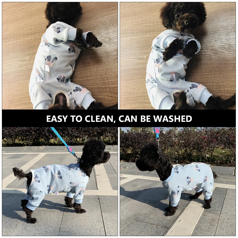 

Dog Neutering Suit Pet Recovery Clothes Blue Wound Protection Sterilization Costume Post Operation Anti Licking Scratch