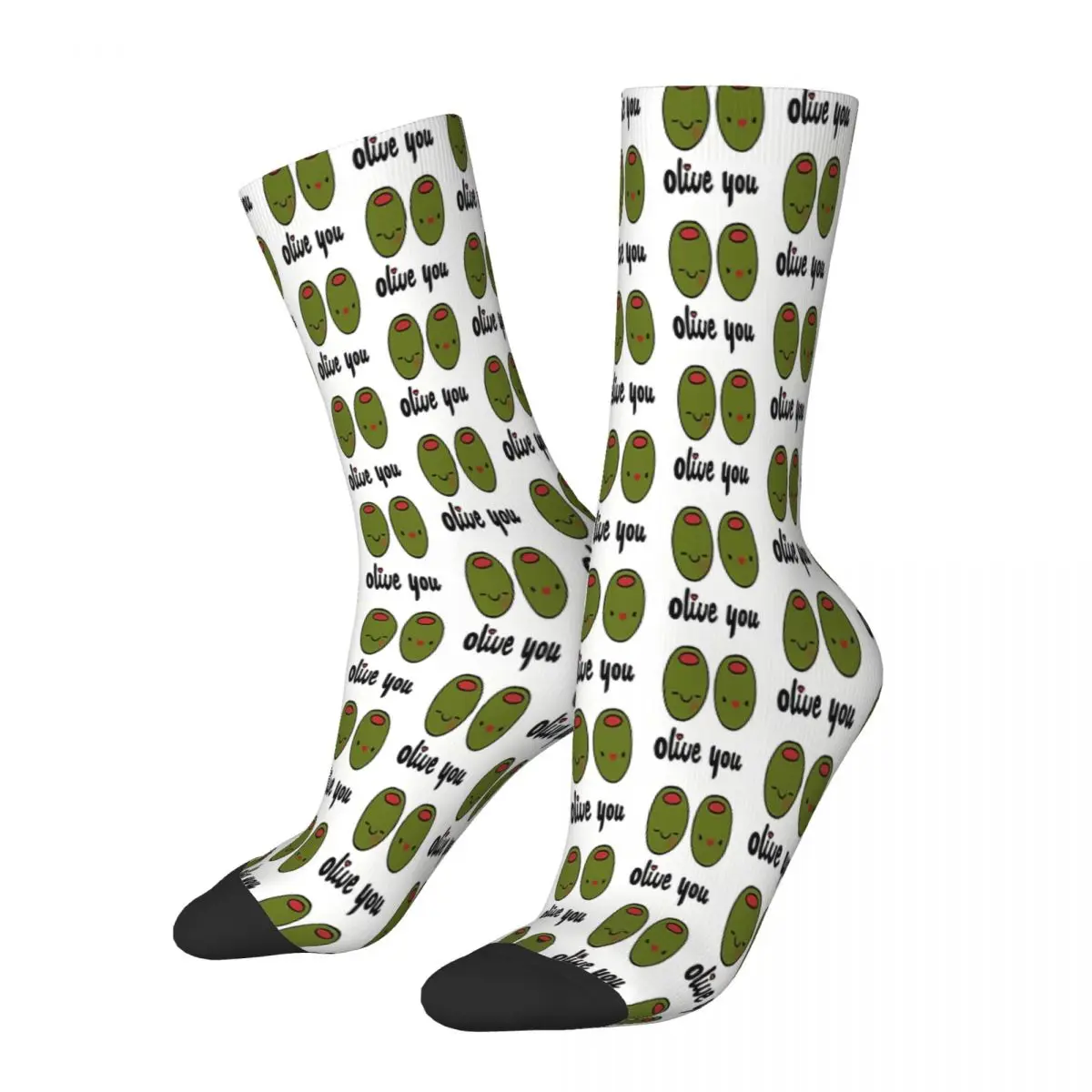 Olive You Fruit Socks Male Mens Women Spring Stockings Polyester