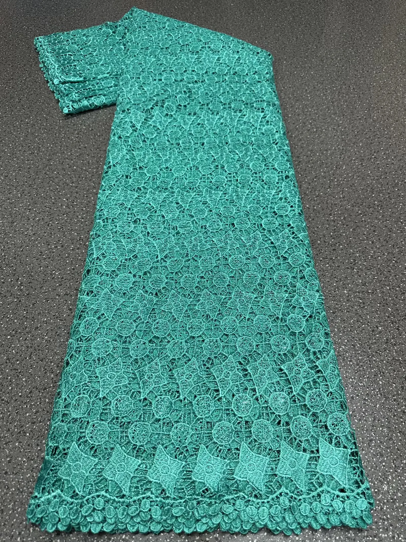 Kain Guipure Lace 2025, 5 Yard/lembar, Kain Lace Prancis, Kain Lace Afrika Mewah Berkualitas Tinggi, Lace Larut Air untuk Gaun Wanita