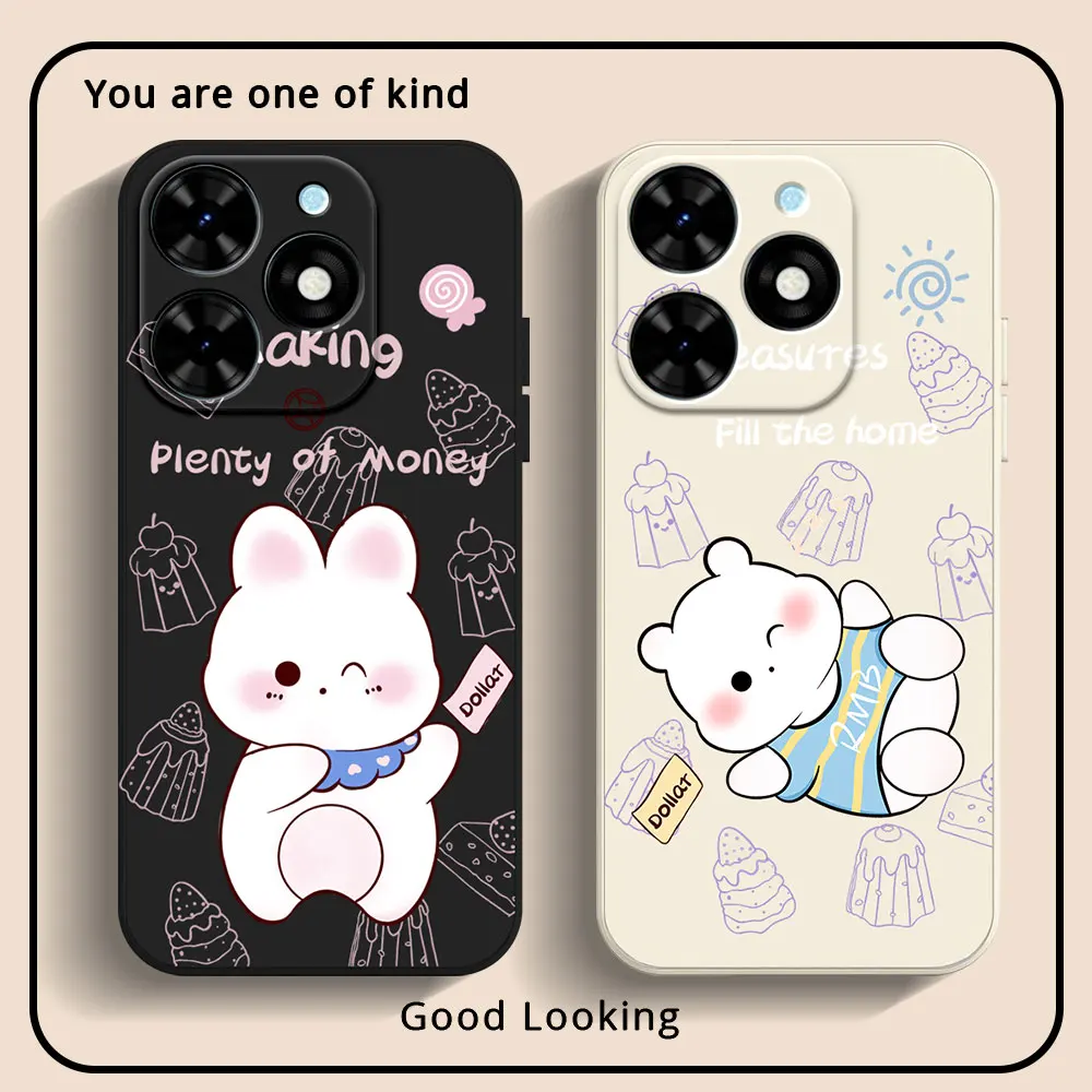 Phone Case For Infinix Smart 8 7 Note 30 4G 5G Hot 30 40i 30i 11S NFC Hot30 Play NFC Soft Silicone Shockproof Back Cover Cartoon image 2