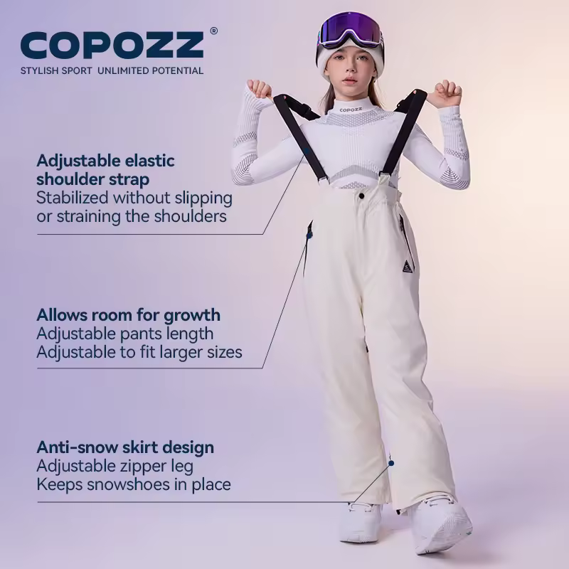 אוברול סקי לילדים COPOZZ - עמיד, נוח ואטום למים