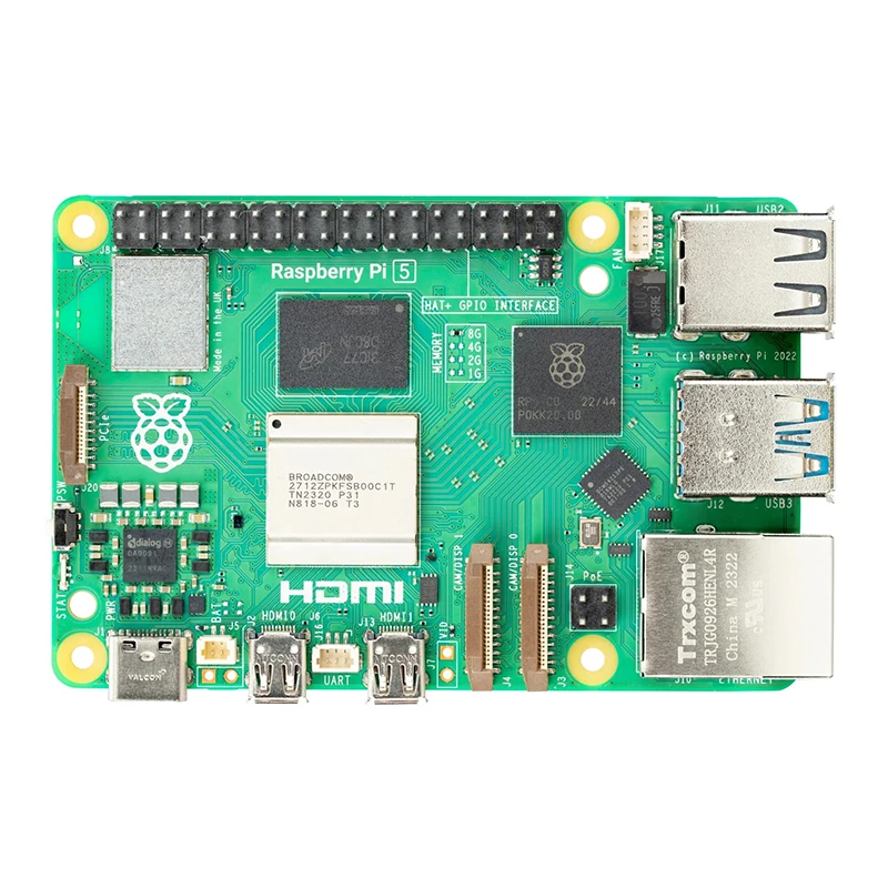 Imagem -06 - Original Raspberry pi 4gb 8gb Ram Kit Placa de Desenvolvimento Cortex-a76 Case Opcional Fonte Alimentação Ventilador Mais Recente Novo Rpi em Estoque