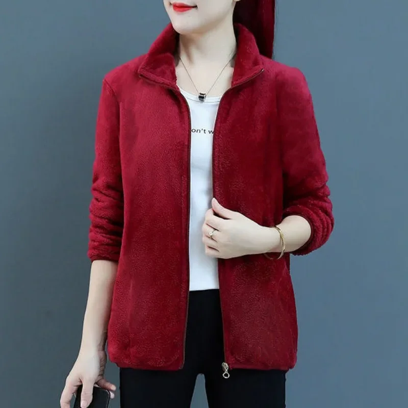 Short Coats Woman Winter 2025 Jacket for Women Fleeced High Quality Great Clothing Promotion Deals Korean Style Harajuku Casual