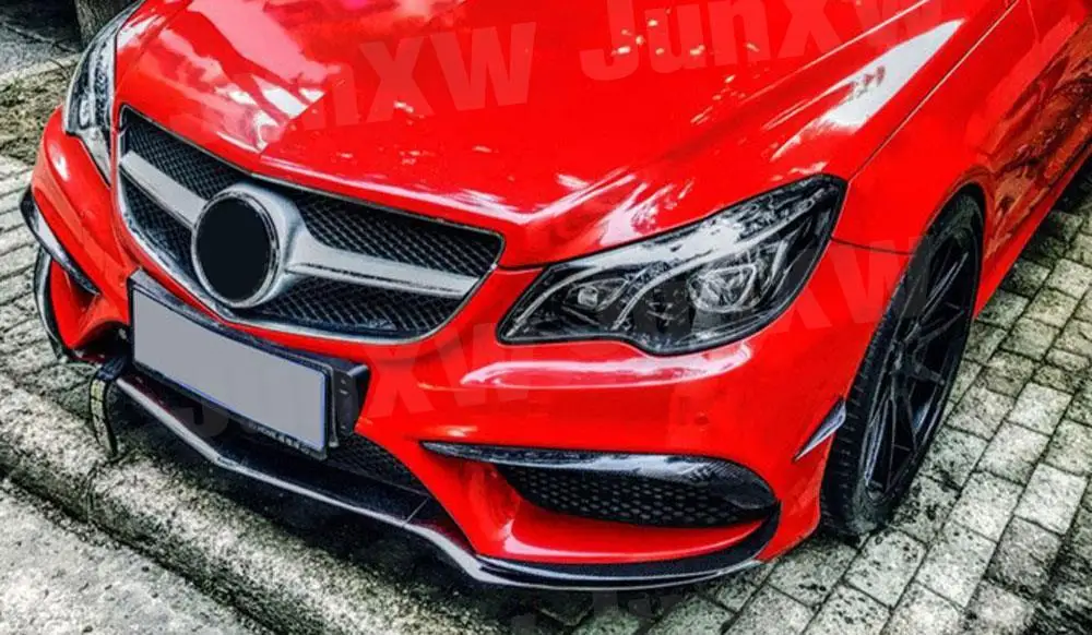 

Carbon Fiber Front Fog Light Lamp Grille Slats Cover Trim Frame for Benz W207 C207 Coupe E200 E260 E300 2 Door 2014 - 2016 6PCS