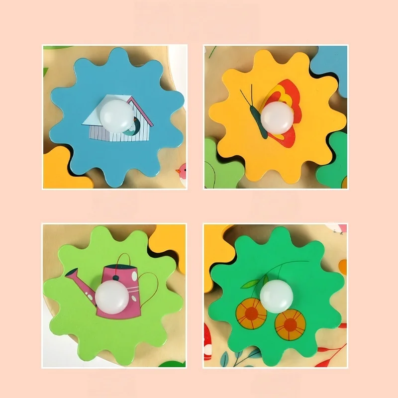 Montessori ocupado placa de madeira multifuncional com jogos musicais mão precoce educação cognitiva fina auxiliares de ensino brinquedo presente