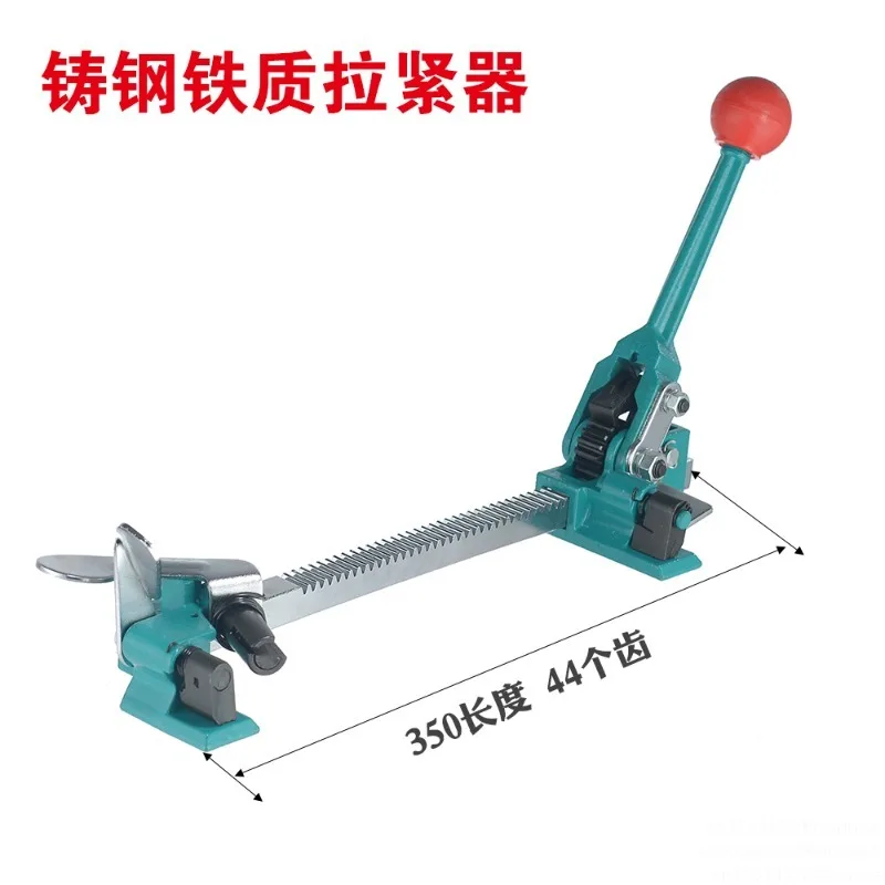 Weighted and lengthened large manual baler matching tensioner manual tensioner feeding spring