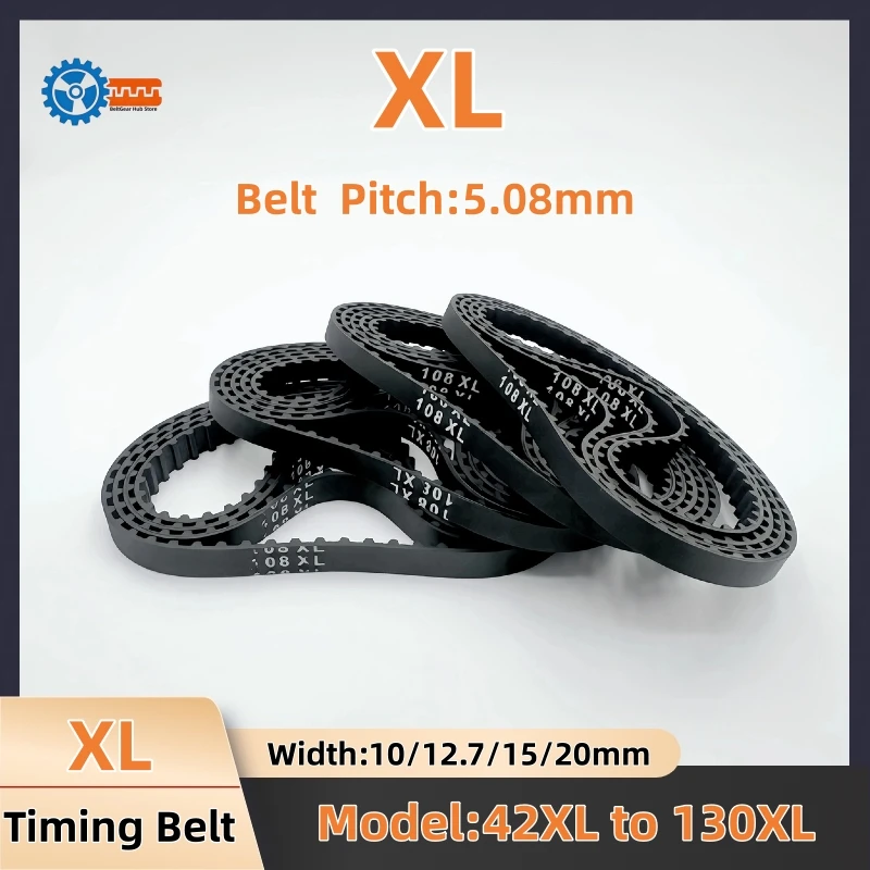 

XL Timing Belt Width 10/12.7/15/20mm XL Belt Model: 44XL 46XL 48XL 50XL 54XL to 130XL for CNC Synchronous Belt 3d printer