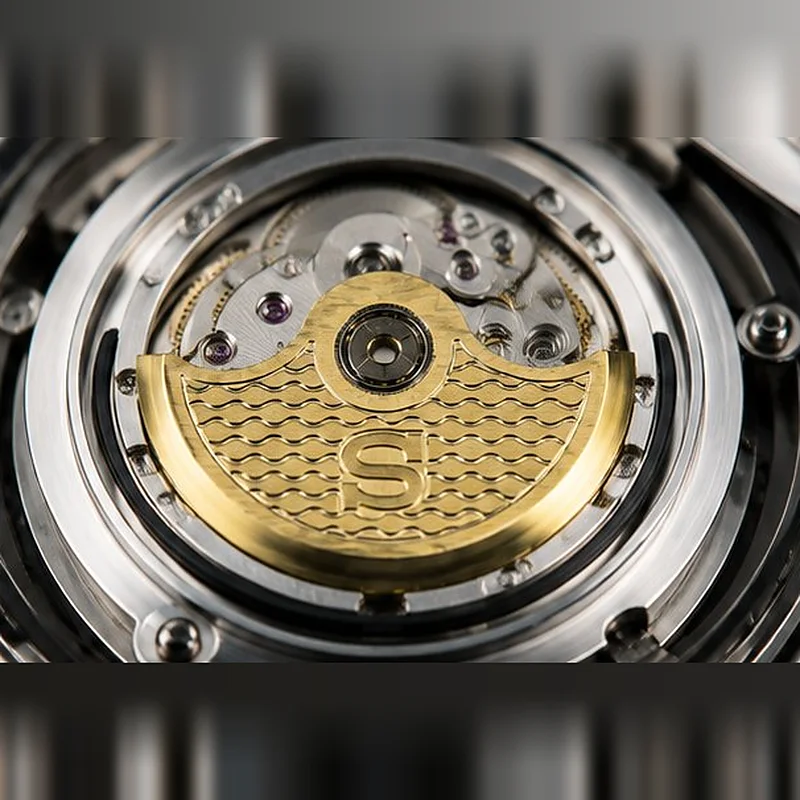 Oscillating Weight Rotor Water Wave Pattern Rotor  Fit NH35  Rotor Metal Patch Everything For A Watchmaker  Movement Repair Part