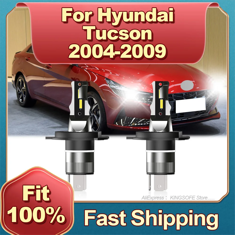 

22000LM Led H4 Headlights Lamps 6000K Car Light 12V Plug and Play For Hyundai Tucson 2004 2005 2006 2007 2008 2009