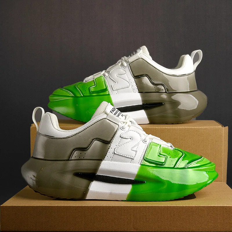 

Men's Shoes 2025 New Autumn Trendy Brand Torre Men's Thick Sole Increased Casual Flow Reflective Sports Running Trendy Shoes