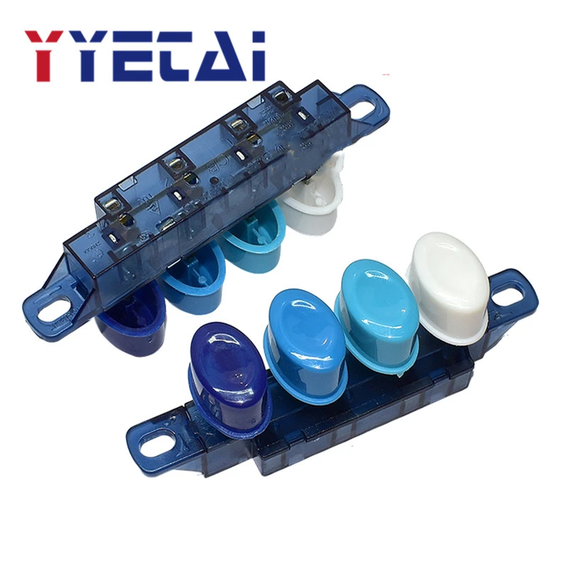 YYT 2PCS Oval 4-Button 3-Gear Key Switch-Electric Fan Accessories for Floor/Desktop Fan