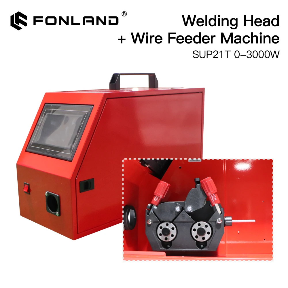 Fonland 1064nm 4-in-1 Laser SUP21T Welding Head with SUP-AFM-A Wire Feeder Laser Welding System Set for Fiber Welding Machine