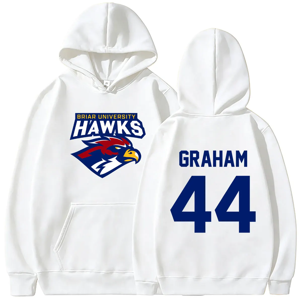 

Off Campus Briar University Hockey Graham 44 Hoodie Men Women Fashion Vintage Oversized Hooded Sweatshirt Male Casual Hoodies