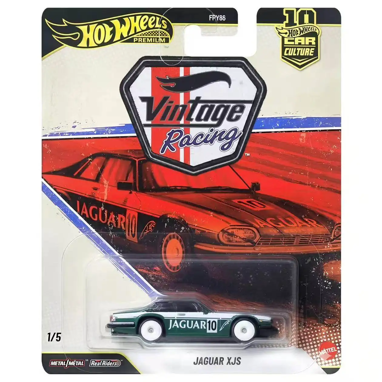 

Hot Wheels Car Culture Vintage Racing JAGUAR XJS 1/64 Metal Die-cast Model Toy fpy86