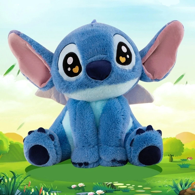 

Disney 25 см плюшевая кукла игрушка сверкающий ангел стежка креативные мягкие милые маленькие крылья диван подушка украшения подарок на день рождения для подруги