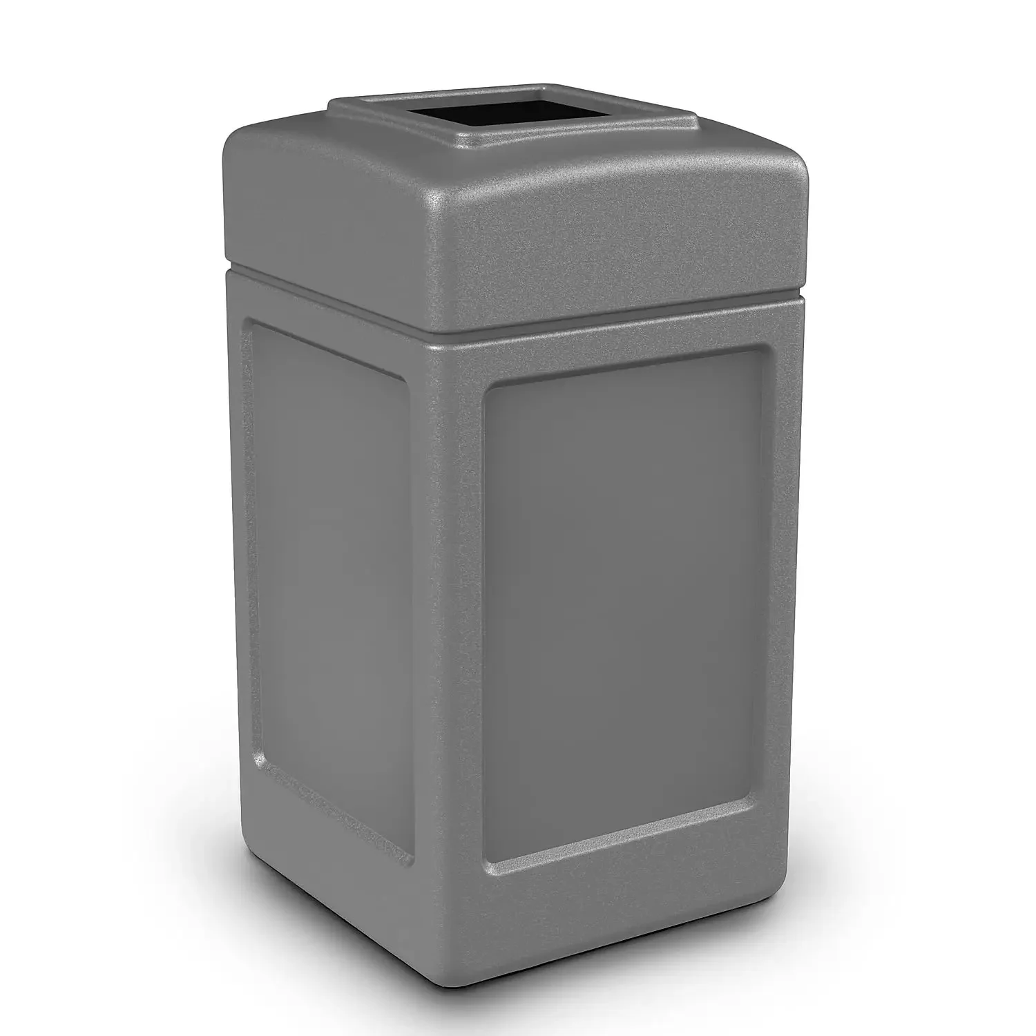 

Products 732103 Square Waste Container,Gray,42 gal,lon