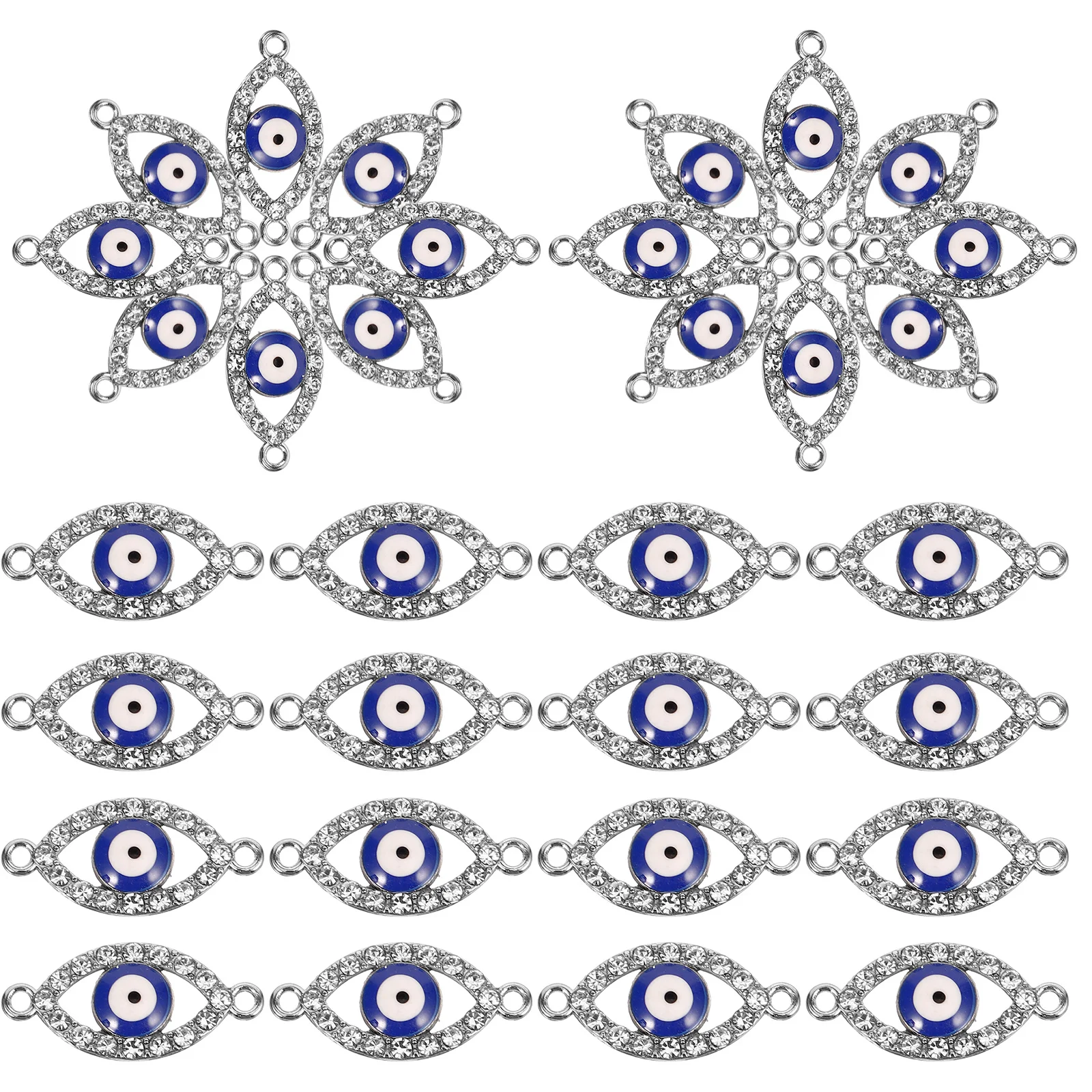 

20Pcs Evil Eye Pendants Necklace Making Accessory DIY Craft Charms Evil Eye Charms Necklace Making Supplies Jewelry Pendants