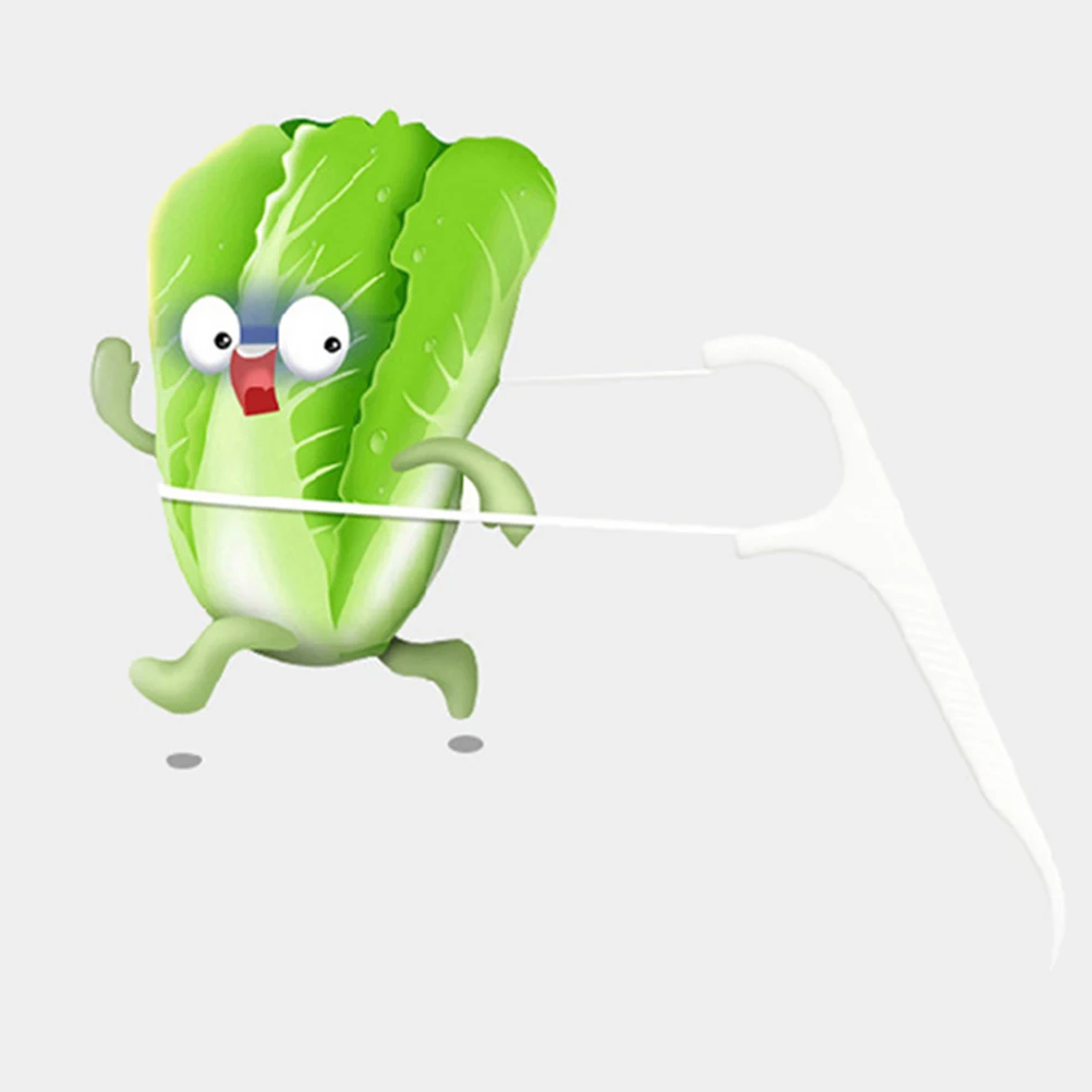 1 Set Compacte Tandzijde Picks Draagbaar Voor Tanden Reinigen Tussen Kronen Bretels Interdentale Ruimtes Wegwerp Floss Sticks