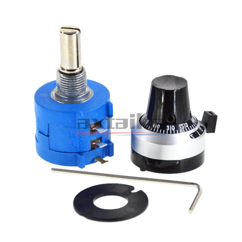 Potentiomètre multitour 3590S, résistance réglable 2W 3590S-2-103L 500 1K 2K 5K 10K 20K 50K 100K Ohm